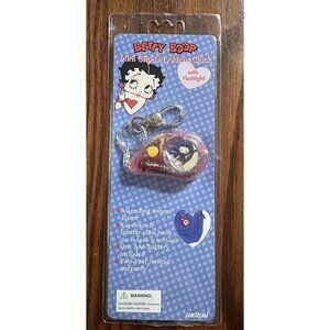 NEW BETTY BOOP MINI CLIP-ON ALARM‎ CLOCK FLASHLIGHT for BACKPACK or BELT LOOP